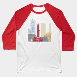 Genoa Vintage Poster Baseball T-Shirt